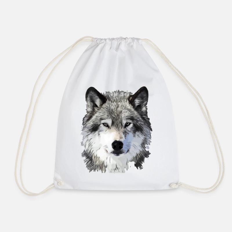 Der Wolf - Turnbeutel - Weiß