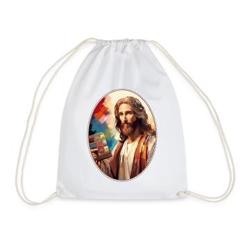 Jésus câlin peinture Palette T Shirt, Christian - Sac de sport léger - blanc - Devant