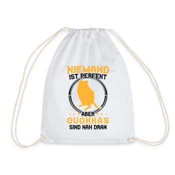 Quokka are perfect marsupial quokka - Drawstring Bag - white - Front