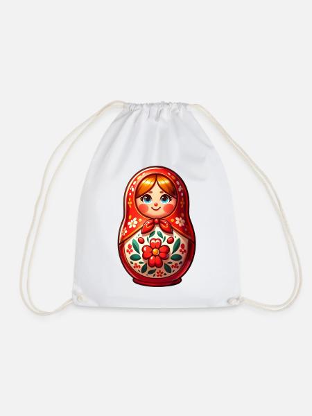 Russian Khokhloma Russland Russen Russische - Turnbeutel - Weiß