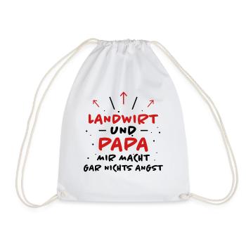 Landwirt Spruch Traktor Lustiges Landwirt Geschenk - Turnbeutel - Weiß - Vorne