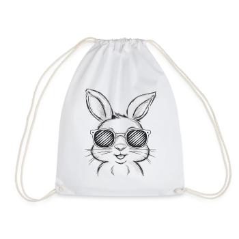 Lustiger Hase Niedliches Kaninchen Hasen Geschenk - Turnbeutel - Weiß - Vorne