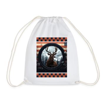 Lunette Réticule Snow Camo American Flag Cerf Cible - Sac de sport léger - blanc - Devant