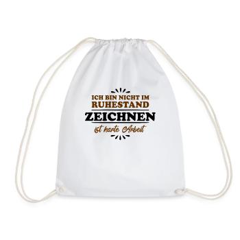 Retirement Pensioner Pensioner Draughtsman - Drawstring Bag - white - Front