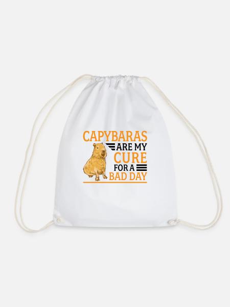 Capybara heilt mich Südamerika Wasserschwein - Turnbeutel - Weiß