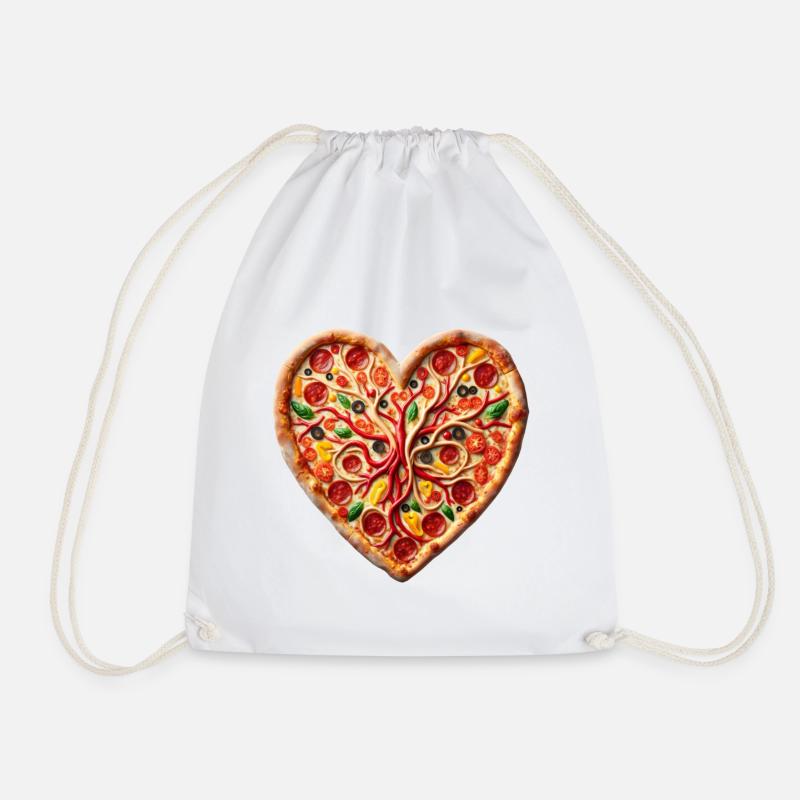 Heartfelt Pizza CHD Support - Turnbeutel - Weiß