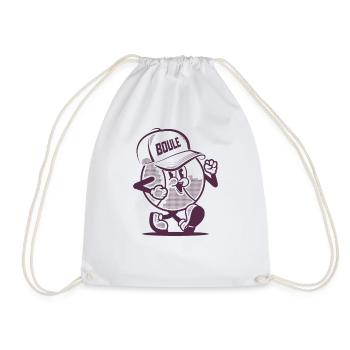 Petanque ball goes to the Boules Petanque Team Cap Boule - Drawstring Bag - white - Front
