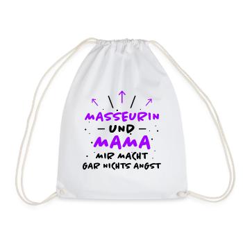 Masseurin Spruch Beruf Lustiges Masseurin Geschenk - Turnbeutel - Weiß - Vorne