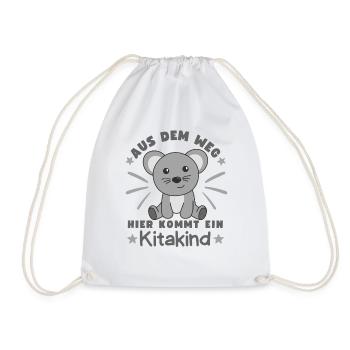 Aus Dem Weg Hier Kommt Ein Kitakind Maus - Turnbeutel - Weiß - Vorne