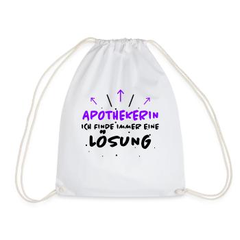 Apothekerin Spruch Apotheke Apothekerin Geschenk - Turnbeutel - Weiß - Vorne