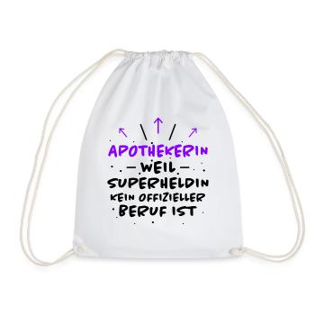 Apothekerin Spruch Apotheke Apothekerin Geschenk - Turnbeutel - Weiß - Vorne