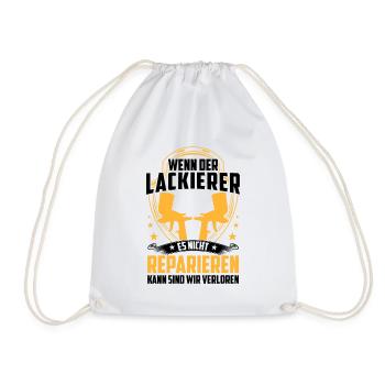 Do not repair car painters Car painters - Drawstring Bag - white - Front