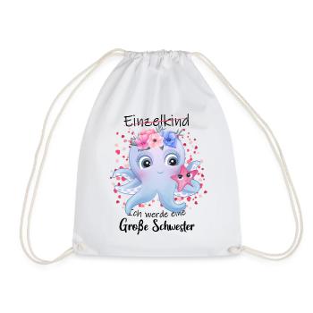I'm going to be a big sister in 2025 - Drawstring Bag - white - Front