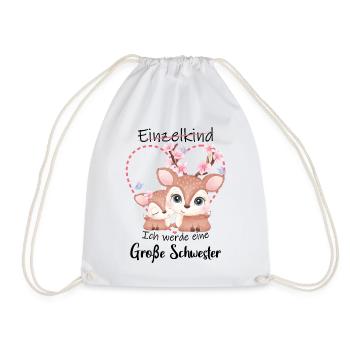 I'm going to be a big sister in 2025 - Drawstring Bag - white - Front