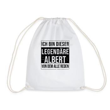Ich bin dieser legendäre für Albert - Turnbeutel - Weiß - Vorne