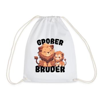 Announcing offspring | I'm going to be a big brother in 2025 - Drawstring Bag - white - Front