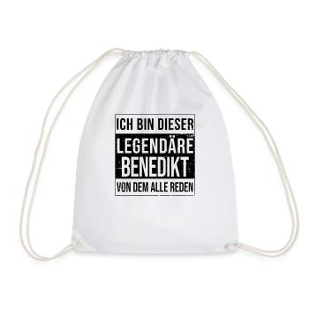 I'm this legendary for Benedict - Drawstring Bag - white - Front