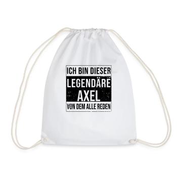 Ich bin dieser legendäre für Axel - Turnbeutel - Weiß - Vorne