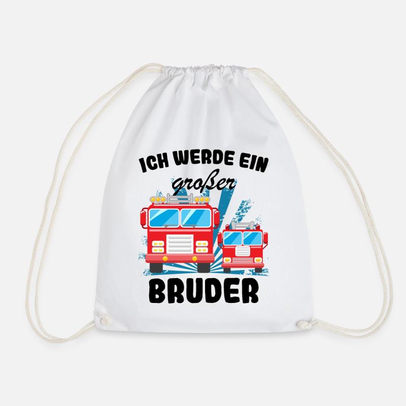 Nachwuchs Verkünden | Ich Werde Großer Bruder 2025 - Turnbeutel - Weiß