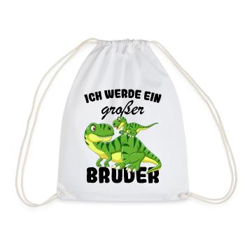 Annonce de la prochaine génération | Je vais être un grand frère en 2025 - Sac de sport léger - blanc - Devant