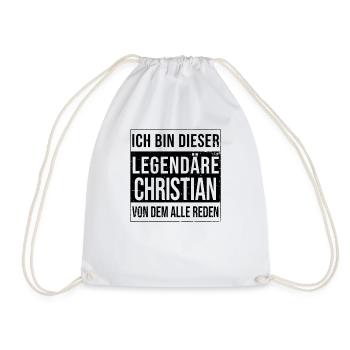 Je suis cette légende pour Christian - Sac de sport léger - blanc - Devant