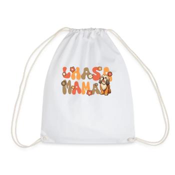 Lhasa Apso Groovy Lhasa Mama - Turnbeutel - Weiß - Vorne
