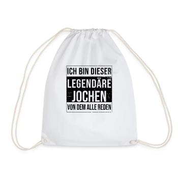 I'm this legendary for Jochen - Drawstring Bag - white - Front