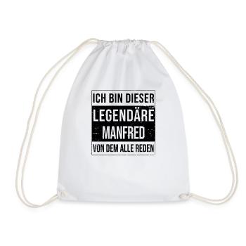 Je suis cette légende pour Manfred - Sac de sport léger - blanc - Devant