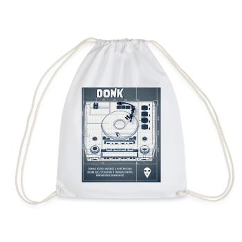 DONK BLUEPRINT - Drawstring Bag - white - Front