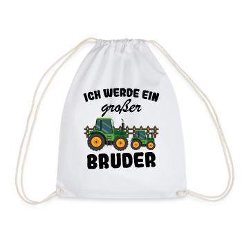 Announcing offspring | I'm going to be a big brother in 2025 - Drawstring Bag - white - Front