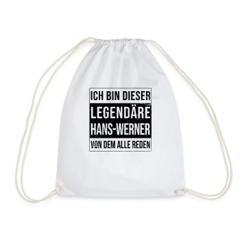 Je suis cette légende pour Hans-Werner - Sac de sport léger - blanc - Devant