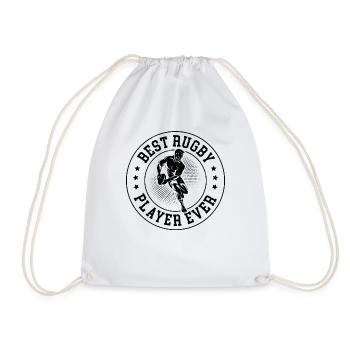 Best Rugby Player Ever - Rugby Game Rugby Season - Drawstring Bag - white - Front