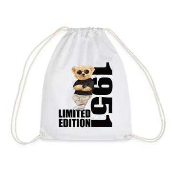 Édition limitée 1951 ours ours anniversaire 1951 - Sac de sport léger - blanc - Devant