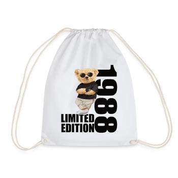 Édition limitée 1988 ours ours anniversaire 1988 - Sac de sport léger - blanc - Devant