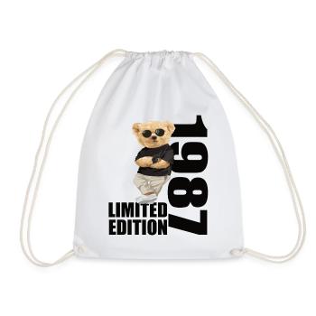 Édition limitée 1987 ours ours anniversaire 1987 - Sac de sport léger - blanc - Devant