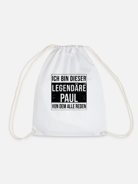 Ich bin dieser legendäre für Paul - Turnbeutel - Weiß