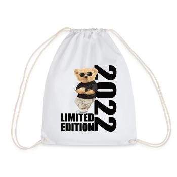 Limited Edition 2022 Bär Bären Geburtstag 2022 - Turnbeutel - Weiß - Vorne