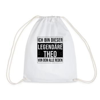 Ich bin dieser legendäre für Theo - Turnbeutel - Weiß - Vorne