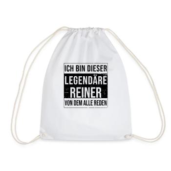 I'm this legendary for Reiner - Drawstring Bag - white - Front