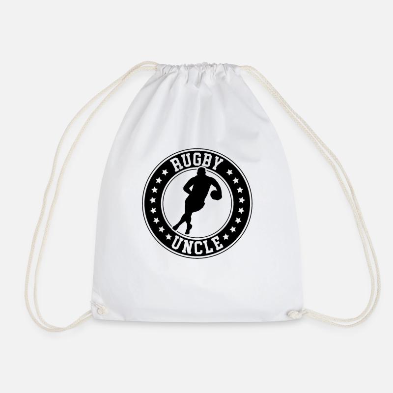 Rugby Uncle Rugby Uncle Rugby - Drawstring Bag - white