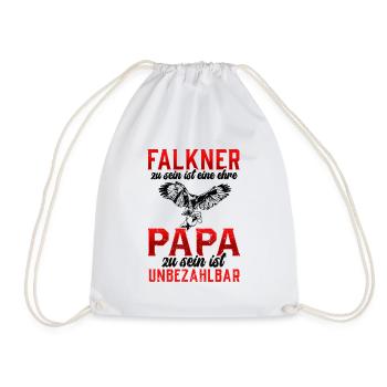Falkner zu sein Beizjagd Falknerei - Turnbeutel - Weiß - Vorne