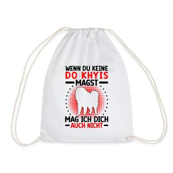 Do Khyi doesn't like you Tibetan Mastiff Tibetan Mastiff - Drawstring Bag - white - Front