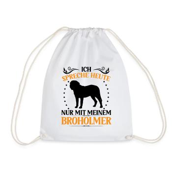 Broholmer Ne parlez qu’à Broholmer - Sac de sport léger - blanc - Devant