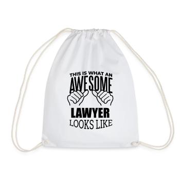 Lawyer Lawyer Lawyer - Drawstring Bag - white - Front