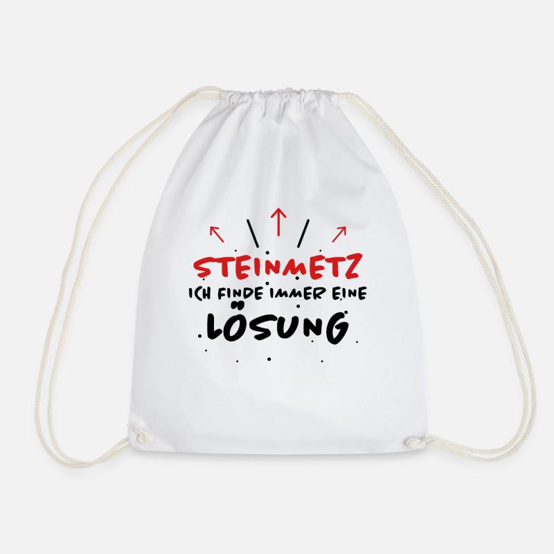 Steinmetz Spruch Beruf Lustiges Steinmetz Geschenk - Turnbeutel - Weiß