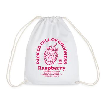 Framboise Nutritionnelle - Sac de sport léger - blanc - Devant