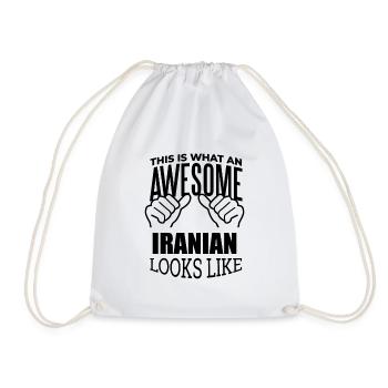 Iran - Turnbeutel - Weiß - Vorne