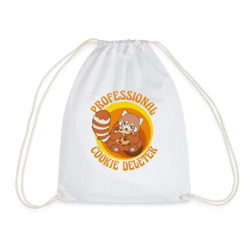 Gamer PC Consoles Video Games Developer Panda - Drawstring Bag - white - Front