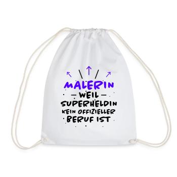 Malerin Spruch Malermeister Beruf Malerin Geschenk - Turnbeutel - Weiß - Vorne