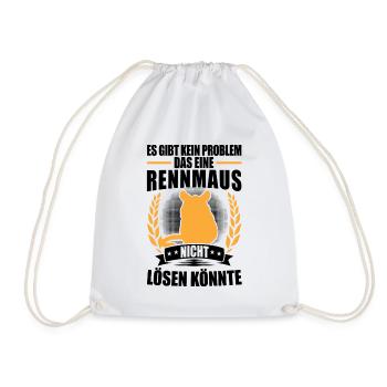 Gerbille résout mes problèmes de gerbille rongeur - Sac de sport léger - blanc - Devant